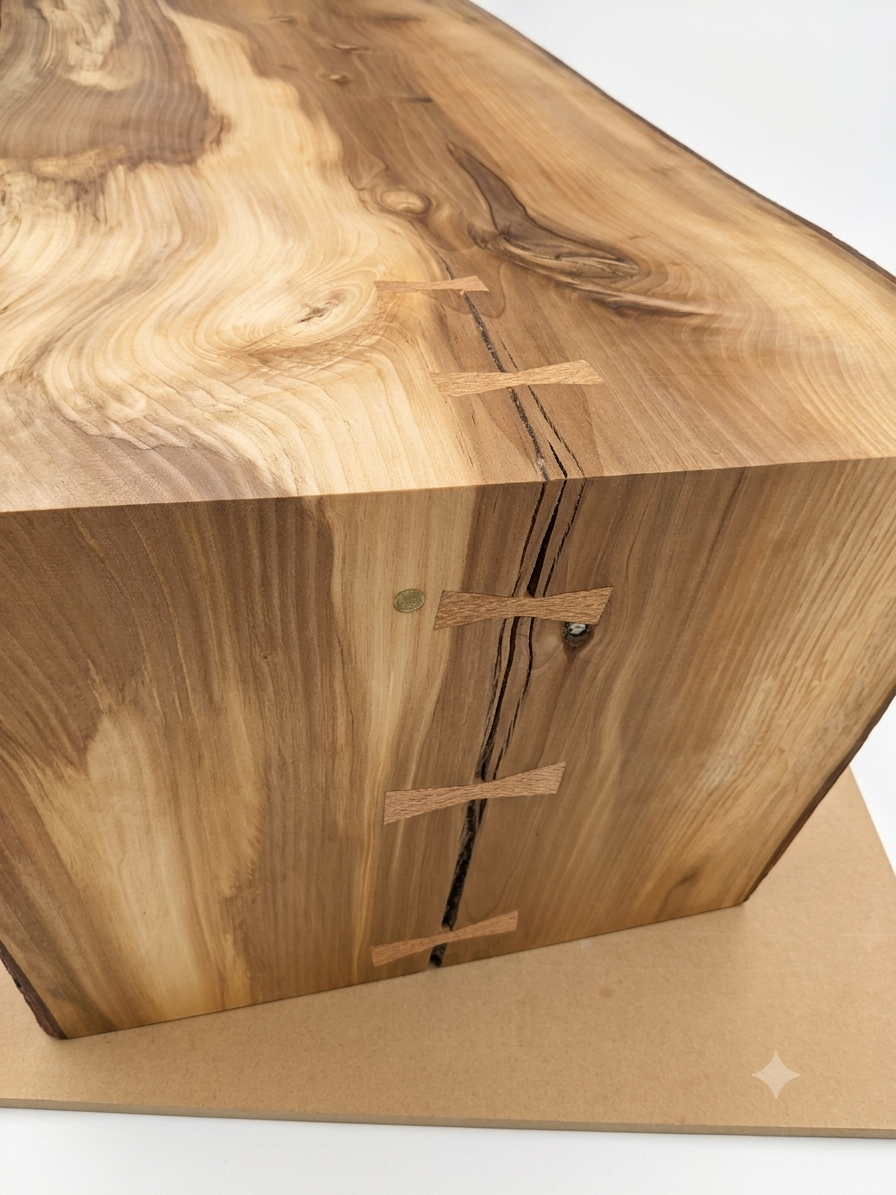 Custom Liquid Amber Waterfall Coffee Table